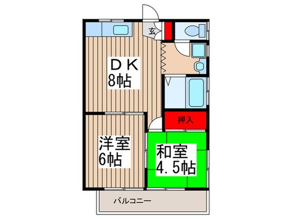 ソサエティスギタの物件間取画像